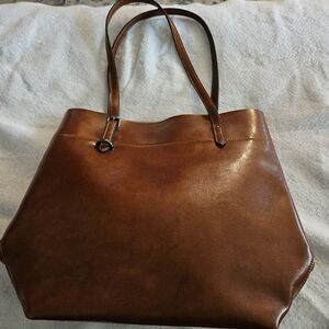 S-Zone Split Cowhide Leather Laptop Purse